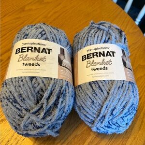 Yarnspirations Blanket Tweeds Plush Blue Yarn - 2-Pack